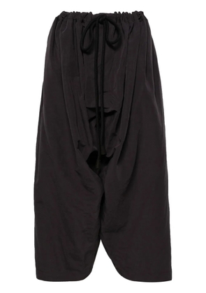 QUIRA drawstring-waist cropped trousers - Grey