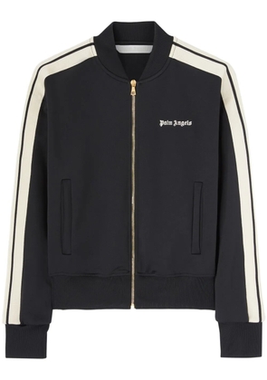 Palm Angels logo-print track bomber jacket - Black