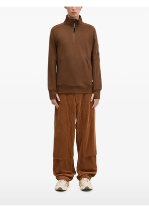 C.P. Company half-zip pocketed sweatshirt - Brown