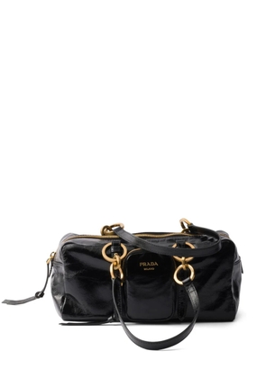 Prada medium leather tote bag - Black