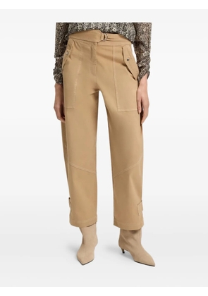 BOSS belted closure trousers - Neutrals