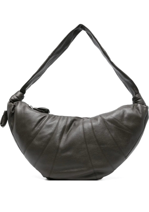 LEMAIRE Croissant knotted leather shoulder bag - Grey