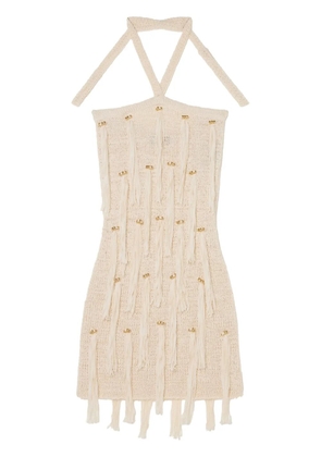 Alanui Cape Jasmine mini dress - Neutrals