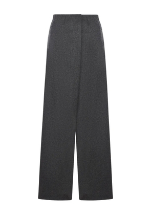 Niccolò Pasqualetti asymmetric wool trousers - Grey