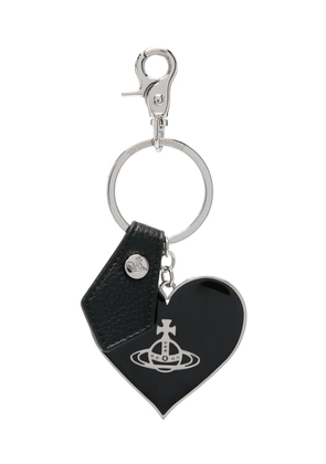 Vivienne Westwood Mirror Heart Orb keyring - Silver