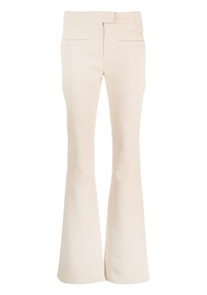 Courrèges mid-rise flared trousers - Neutrals