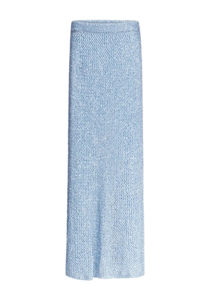 AREA maxi sequin-embellished skirt - Blue