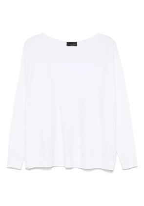 Roberto Collina fine-ribbed top - White