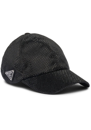 Prada crystal-embellished baseball cap - Black