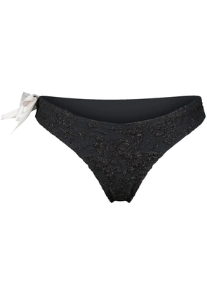 Giambattista Valli bow-detail one-shoulder bikini - Black