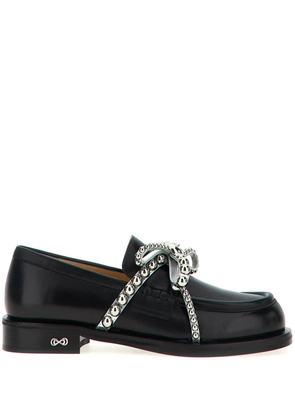 MACH & MACH stud-embellished loafers - Black