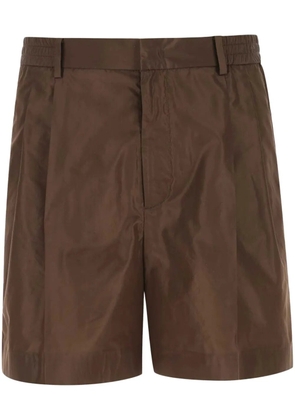 Valentino Garavani pressed-crease tailored shorts - Brown