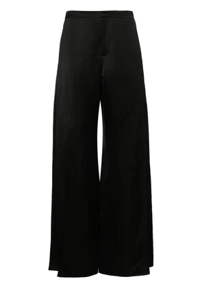 Ralph Lauren Collection satin wide-leg trousers - Black