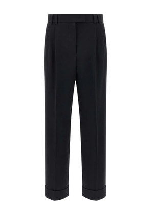 Alberto Biani Albertino pleated cuffed trousers - Black