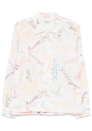 BODE Signature Scrawl shirt - White