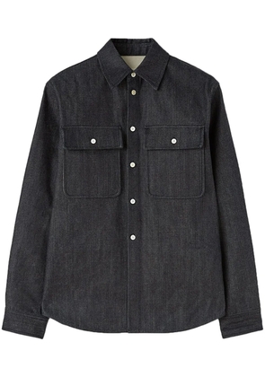 Jil Sander spread-collar denim shirt - Blue