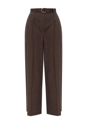 Helmut Lang high-waisted belted trousers - Brown