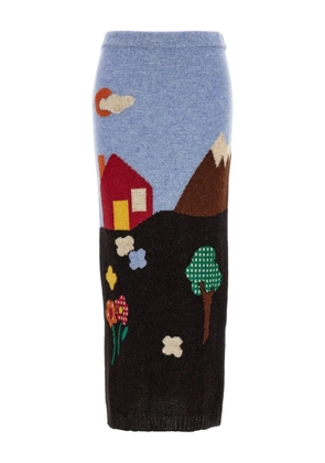 Moschino Shetland skirt - Blue