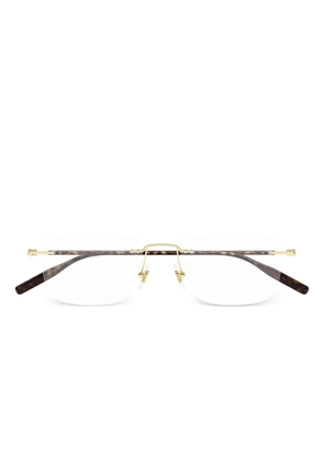 Montblanc rectangle glasses - Brown