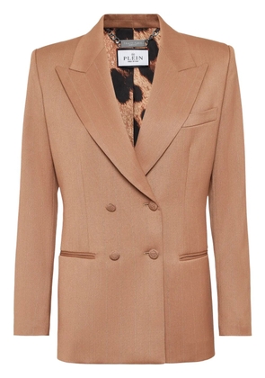 Philipp Plein Gold-fit blazer - Brown