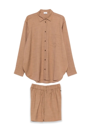 THE ANDAMANE elastic-waist shorts - Brown