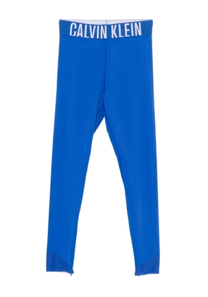 Calvin Klein logo-waistband leggings - Blue
