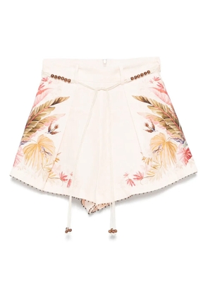 ZIMMERMANN Ascension tuck shorts - Pink