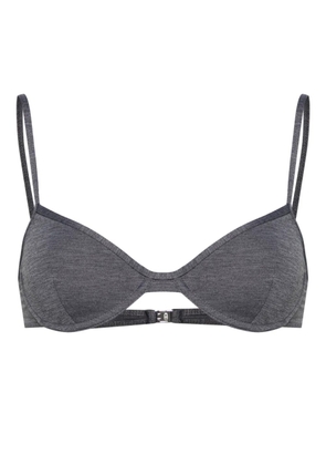 TOTEME mélange-effect bikini top - Grey