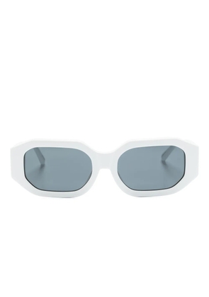 Linda Farrow x The Attico Irene hexagonal-frame sunglasses - White
