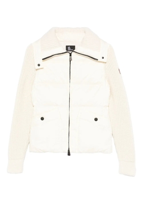 Moncler Grenoble zip-up puffer jacket - White