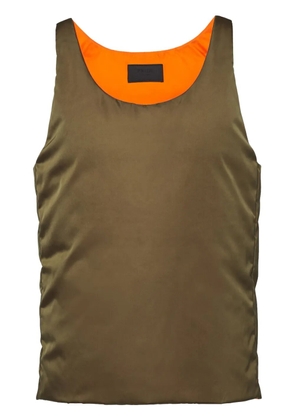 Prada Re-Nylon down vest - Brown