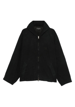 Balenciaga hooded zip-up jacket - Black