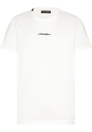 Dolce & Gabbana logo-print cotton T-shirt - White