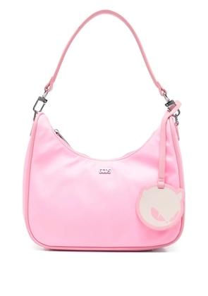 GCDS logo-charm tote bag - Pink