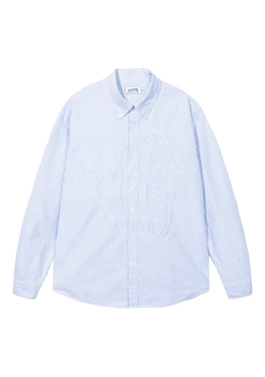 Anti Social Social Club Mind Games striped button-up shirt - Blue