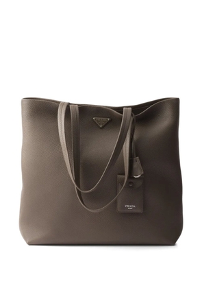 Prada leather tote bag - Grey