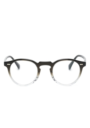 Oliver Peoples Gregory Peck round-frame glasses - Black