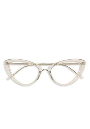 Saint Laurent Eyewear cat-eye frame glasses - Neutrals