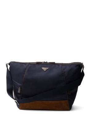 Prada panelled shoulder bag - Blue