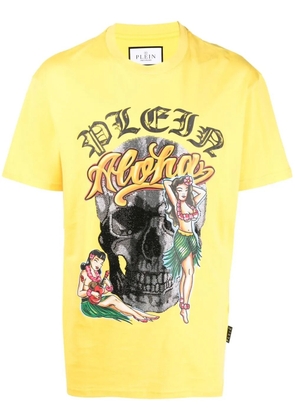 Philipp Plein Hawaii short-sleeve T-shirt - Yellow