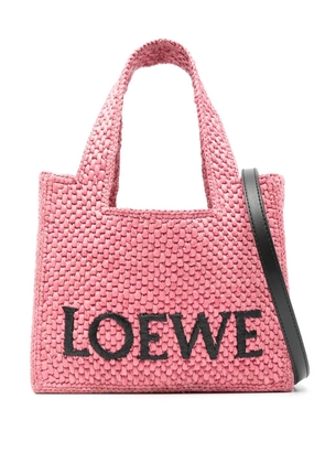 LOEWE mini Loewe Font tote bag - Pink