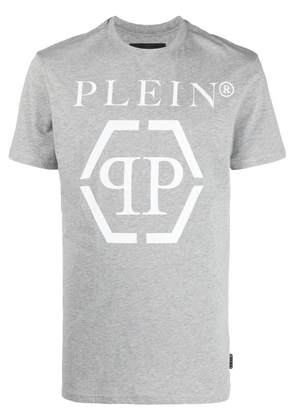 Philipp Plein SS Hexagon cotton T-shirt - Grey