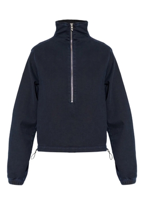 Diesel zip funnel-neck sweater - Blue
