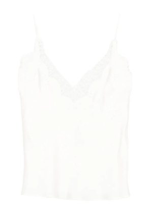 Róhe lace V-neck top - Neutrals