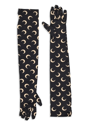 Marine Serre Crescent Moon gloves - Black