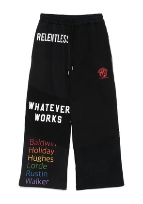 Marine Serre Regenerated graphic track pants - Black