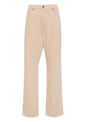 7 For All Mankind Tess high-rise straight-leg trousers - Neutrals