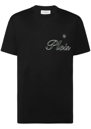Philipp Plein logo-print cotton T-shirt - Black