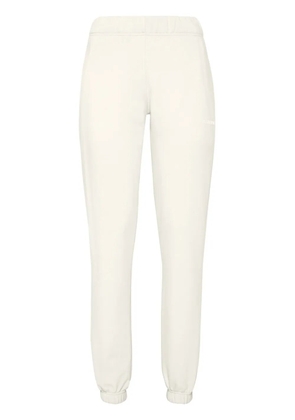 Plein Sport logo-embossed tapered track pants - Neutrals