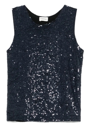 P.A.R.O.S.H. sequined tank top - Blue